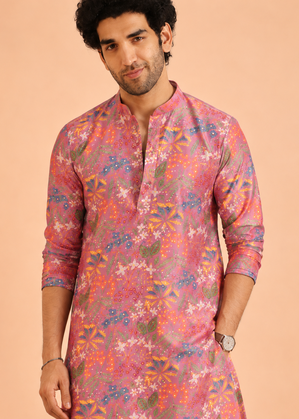 Gulnaar Printed Kurta Trouser Set
