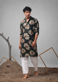Midnight Bloom Floral Kurta Trouser Set