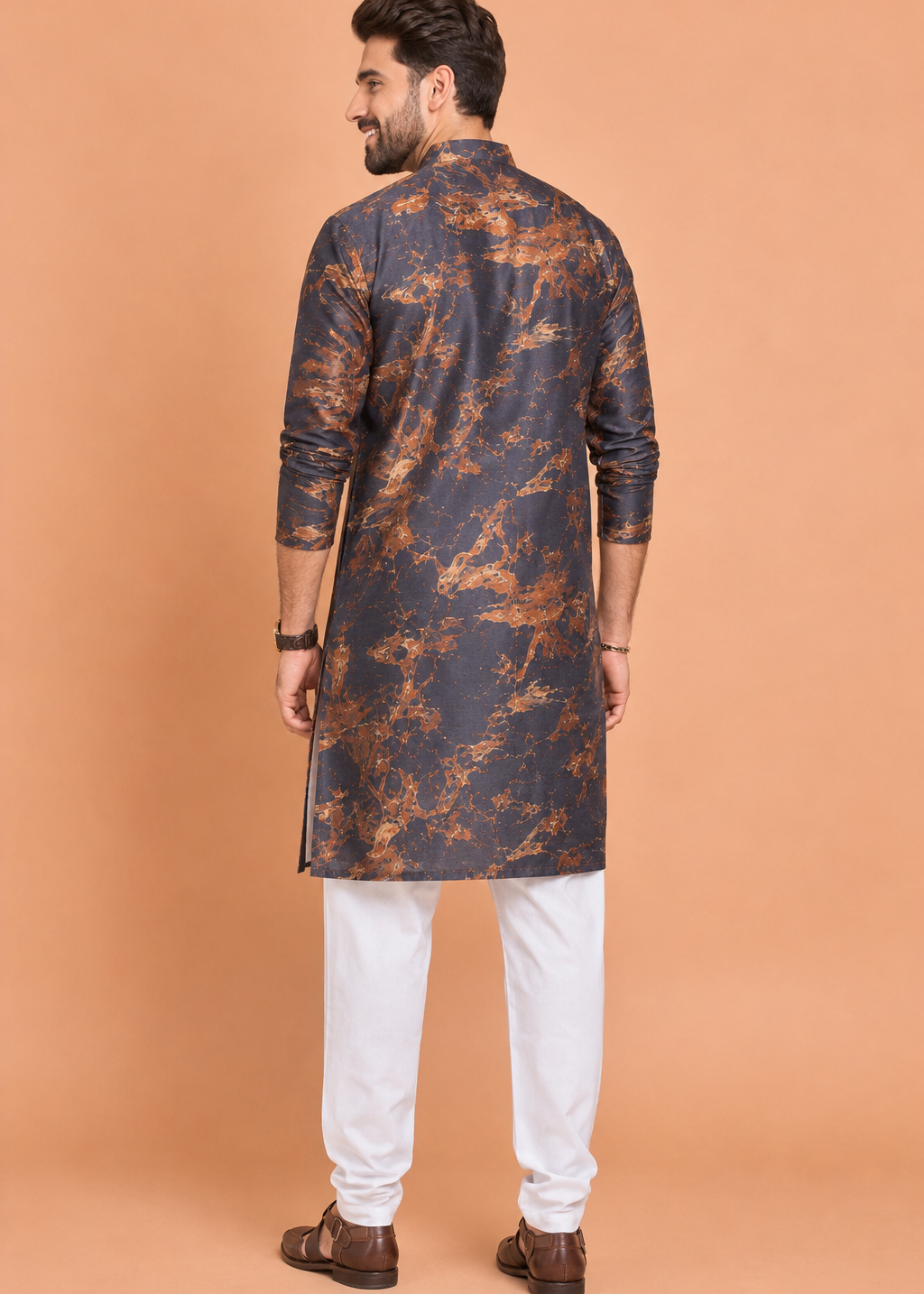 Brown Mirage Festive Kurta Set