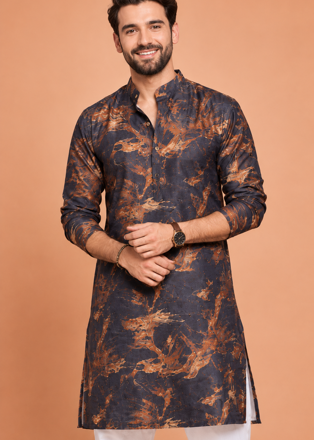 Brown Mirage Festive Kurta Set