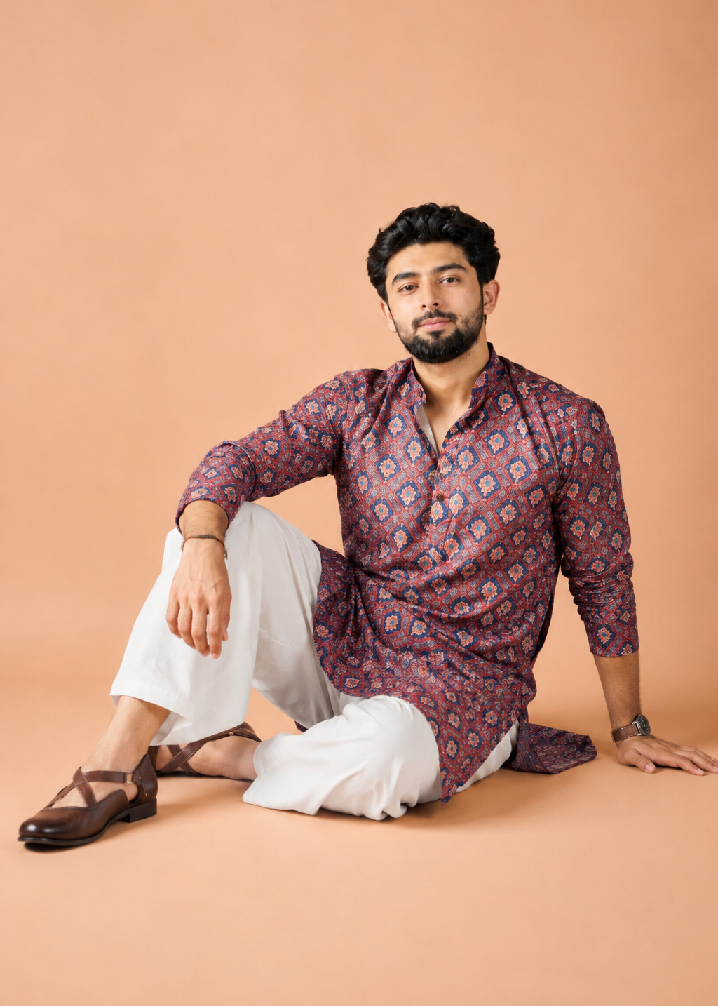 Persian Bloom Printed Kurta Patiala Set