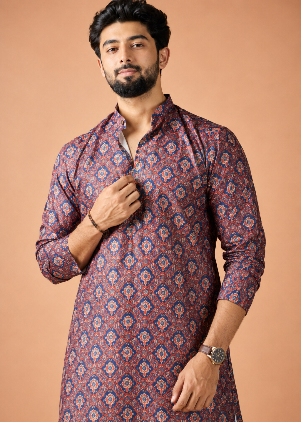 Persian Bloom Printed Kurta Patiala Set