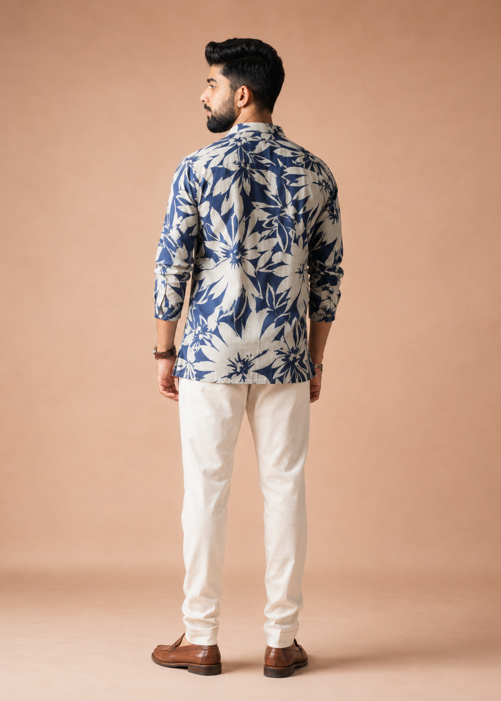 Neel Pushp Floral Printed Short Kurta