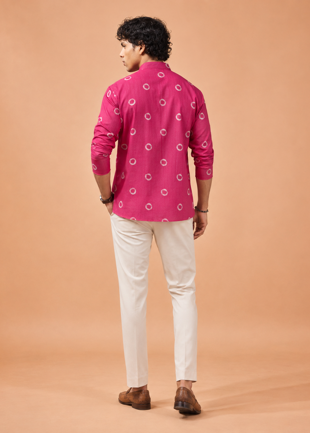 Riwaayat Pink Printed Short Kurta
