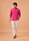 Riwaayat Pink Printed Short Kurta